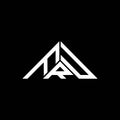 FRU letter logo creative design with vector graphic, FRU simple and modern logo in triangle shape Royalty Free Stock Photo