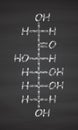 Fructose (D-fructose) fruit sugar molecule. Component of high-fructose corn syrup (HFCS