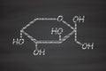 Fructose (D-fructose) fruit sugar molecule. Component of high-fructose corn syrup (HFCS