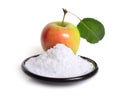 Fructose, or fruit sugar With apple Royalty Free Stock Photo