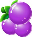 Grape - Fruits Items for match 3 games Royalty Free Stock Photo