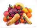 A collection Fruit on a white background. 