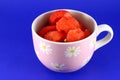 Water melon fruit in cup