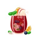 Sangria is a traditional Spanish drink Royalty Free Stock Photo