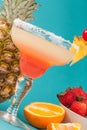 Fruit alcoholic drink Royalty Free Stock Photo