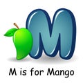 Fruit alphabet: M is for Mango