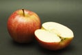 Fruit, apple and half Royalty Free Stock Photo