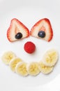 Fruit Face Plate Royalty Free Stock Photo