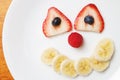 Fruit Face Plate Royalty Free Stock Photo