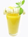 Fruit banana cocktail Royalty Free Stock Photo