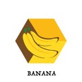 Fruit banana graphic element design key visual icon symbol