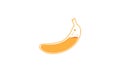 Fruit banana modern with bubble logo vector icon symbol design graphic illustration