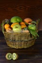 Fruit basket Royalty Free Stock Photo