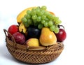 Fruit basket side view Royalty Free Stock Photo