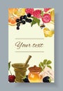Fruit and berry cosmetic banner