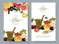 Fruit and berry cosmetic banner