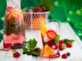 Fruit and berry punch Royalty Free Stock Photo