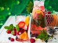 Fruit and berry punch Royalty Free Stock Photo