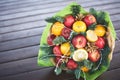 Fruit bouquet for christmas