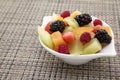 Fruit in a bowl.