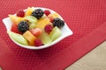 Fruit in a bowl.