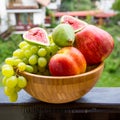 Fruit bowl with fruits