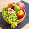 Fruit bowl with fruits