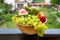 Fruit bowl with fruits