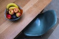 fruit bowl on kitchen table