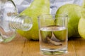 Fruit brandy in a glass Royalty Free Stock Photo