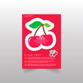 Fruit Brochure template vector