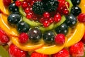 Fruit cake, detail Royalty Free Stock Photo