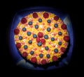Fruit cake with own hands with berries Royalty Free Stock Photo