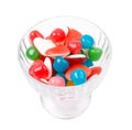 Fruit candies in a bowl Royalty Free Stock Photo