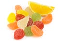 Fruit candy and orange