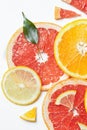 Fruit citrus seamless pattern.