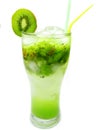 Fruit cocktail smoothie with kiwi Royalty Free Stock Photo