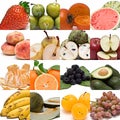 Fruit collage. Royalty Free Stock Photo