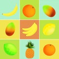 Fruit collage Royalty Free Stock Photo