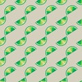 Fruit collection. Vector background. Citrus seamless pattern. Seamless pattern of lime slices Royalty Free Stock Photo