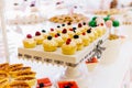 Fruit Cupcake Cookies At Wedding Candy Bar