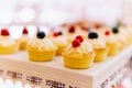 Fruit Cupcake Cookies At Wedding Candy Bar