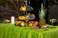 Fruit decoration on the table