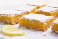 Fruit dessert lemon squares Royalty Free Stock Photo