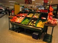 Fruit display in supermarket.