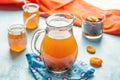 Fruit drink kompot uzvar with dried fruits Royalty Free Stock Photo