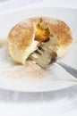 Fruit dumpling with cinnamon and sugar Royalty Free Stock Photo