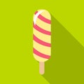 Fruit eskimo icon, flat style