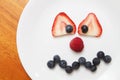 Fruit Face Plate Royalty Free Stock Photo