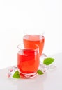 Fruit flavored drinks Royalty Free Stock Photo